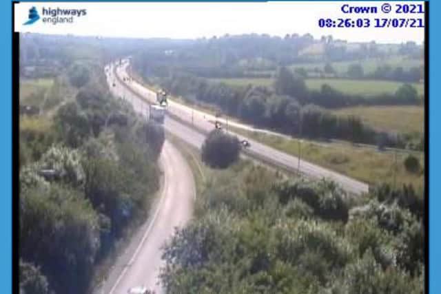 Traffic is now moving freely along the road