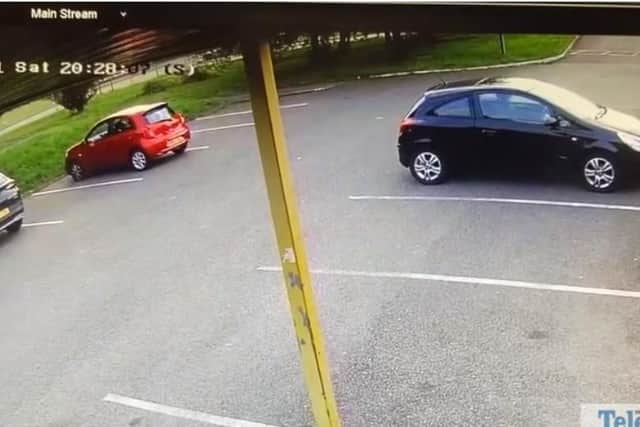 He probably should have checked his mirrors before undertaking this crazy driving