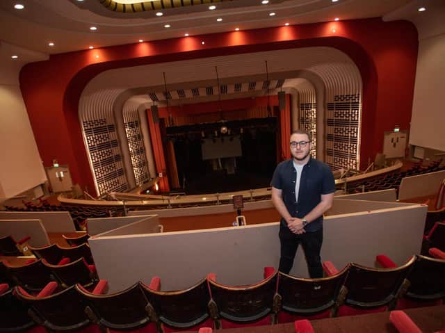 One Voice organiser Tommy Gardner at The Deco theatre.