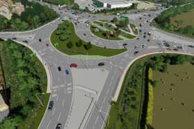 Chowns Mill - how the finished junction will look