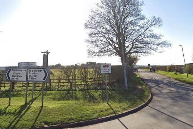 The road to Teeton joins the A5199 at Spratton