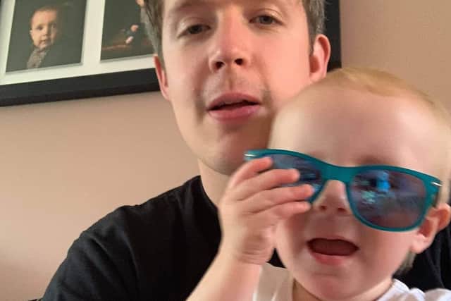 Simon Nixon with his daughter, Sienna