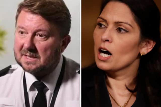 Northamptonshire Police Federation chair Sam Dobbs says officers have lost confidence in home secretary Priti Patel