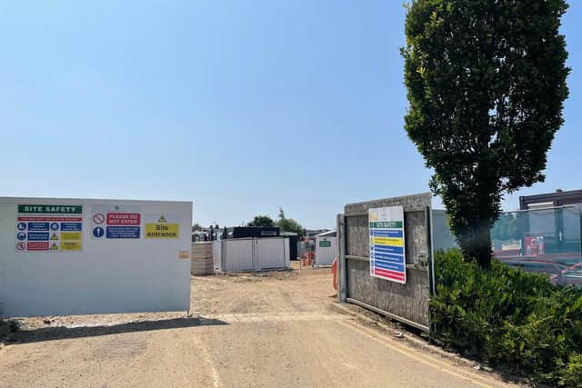 Work is now gathering pace on the site