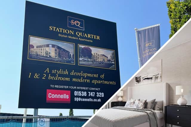 The apartments are being marketed as 'stylish'