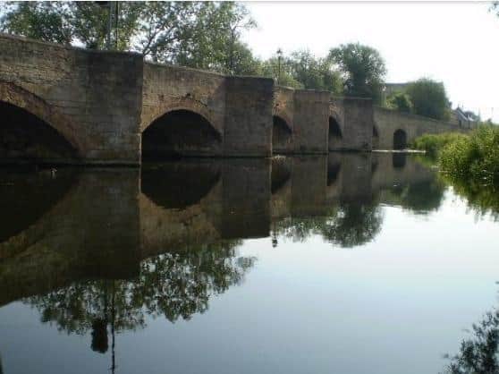 Nine Arches spans the River Nene at Thrapston