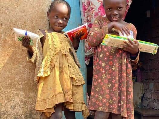 Two of the children that Stephanie is supporting