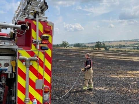 The field fire in Braybrooke