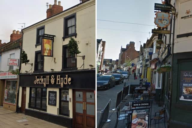Police are investigating two assaults outside pubs in Northampton and Rushden