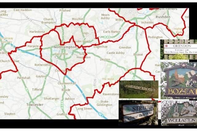 The boundary changes could affect five Wellingborough villages