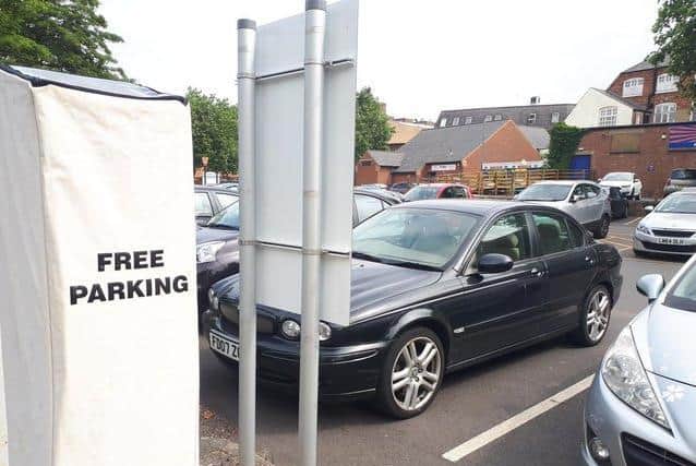 Car parking in Kettering has been free during the pandemic. Image: JPI