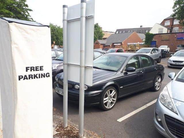 Car parking in Kettering has been free during the pandemic. Image: JPI