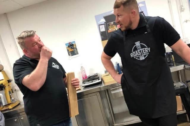 Dylan Hartley has been trained by The Roastery in the art of being a Barista