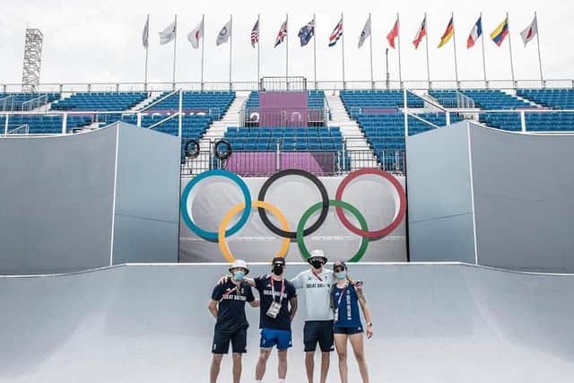 Go Team GB's Charlotte Worthington, James Jones, Jamie Bestwick, and Declan Brooks  Pic - British Cycling