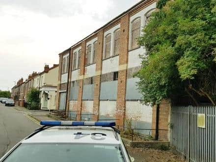 Teenagers are risking their lives by venturing into “death trap” derelict buildings in the middle of Desborough, police are warning.
