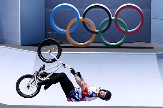 Declan Brooks on his bronze-medal winning run