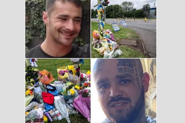 Jaime Lee Crouch (top left) and Robbie Fitzpatrick (bottom left)