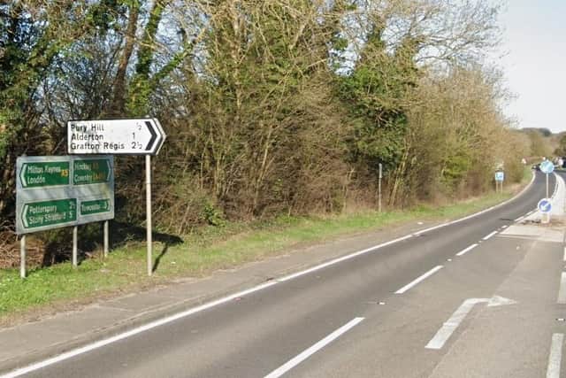 Last night's smash happened on the A5 between Towcester and Old Stratford