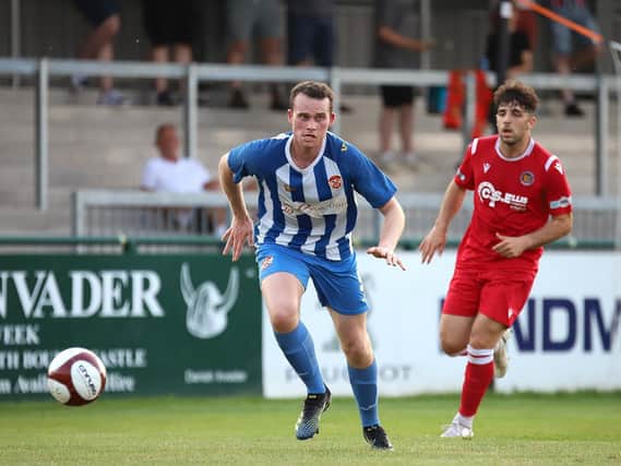 Chris Smith was on target in Kettering Town's 2-1 pre-season defeat at Brackley Town. Picture by Peter Short