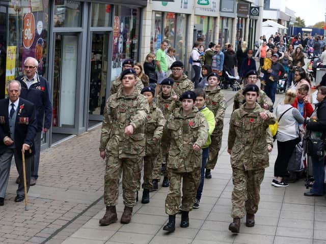Cadets, pictured in Corby