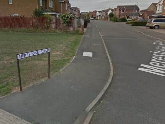 One incident took place in Merestone Road