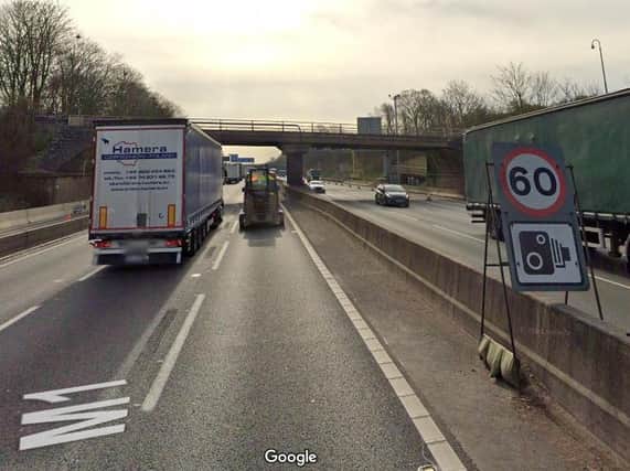 The £150,000 Bentley was clocked at 69mph on the 60mph stretch of the M1 near Northampton