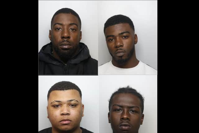 top row l-r Micah Thomas, 32, Marlie Ashby, 27,
bottom row l-r Twvarni Riviere, 20 and Jahmani Mitchell, 19,