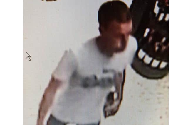 Police want to speak with this man in connection with the incident.