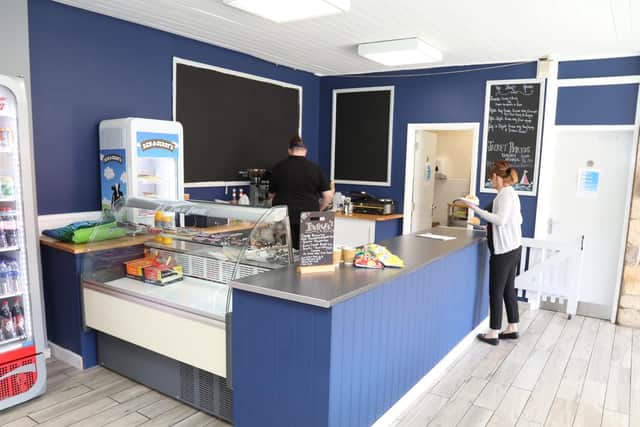 The newly refurbished café employs six full-time and two part-time staff