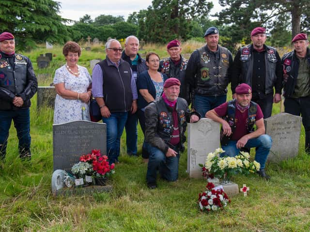 The group assembled to honour Private Gerald Bull. Photo: Ian Topham.