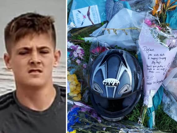 Tributes have been left near the spot where 16-year-old Dylan died