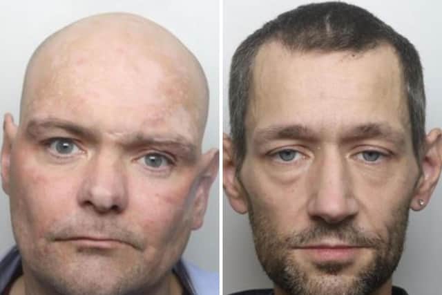 Ricky Scarley and Lee Sherlock were jailed for a total of eight years two months
