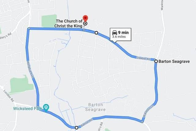 The official diversion sent motorists through the new roadworks
