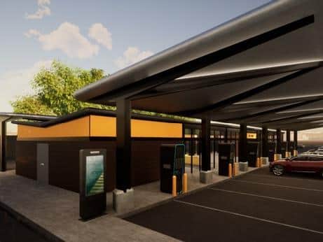 What the EV station could look like
