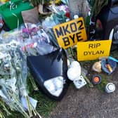 Tributes and flowers were left at the scene where Dylan Holliday died earlier this month