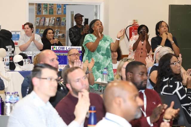 The Queensway Community came together to talk about recent tragic events. Picture: Alison Bagley