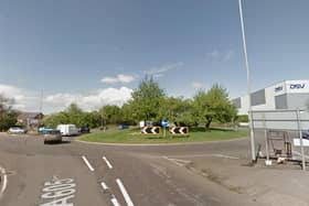 The roadworks at the Huntington Roundabout are causing long delays on the A14.