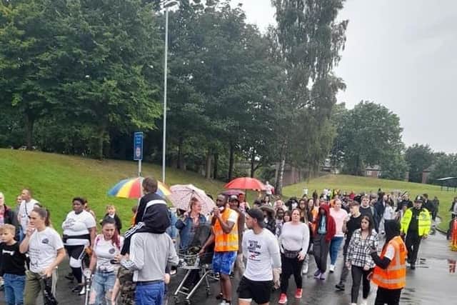 The march went from Queensway to the Hemmingwell