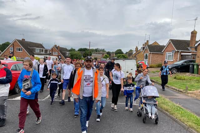 Quinton Green leads off the march