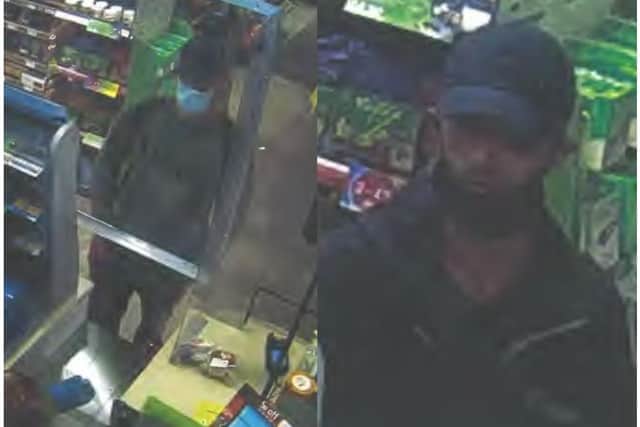 Police want to speak with these two men in connection with the theft.