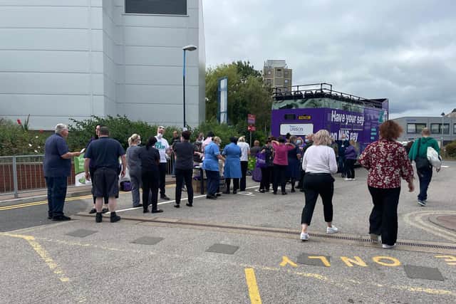 UNISON on site at Kettering General Hospital.