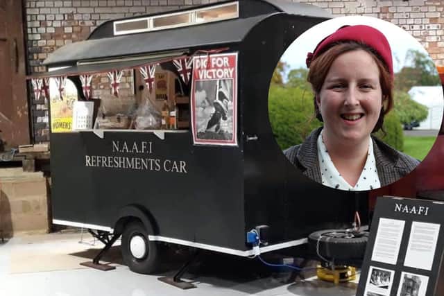 Ria Jefferies and her NAAFI van will be serving refreshments on Bank Holiday Monday