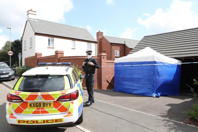 Forensics at the scene today (August 28).