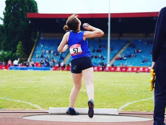 Top local athlete Lily Carlaw will be in action when Moulton College hosts Throws Fest this weekend