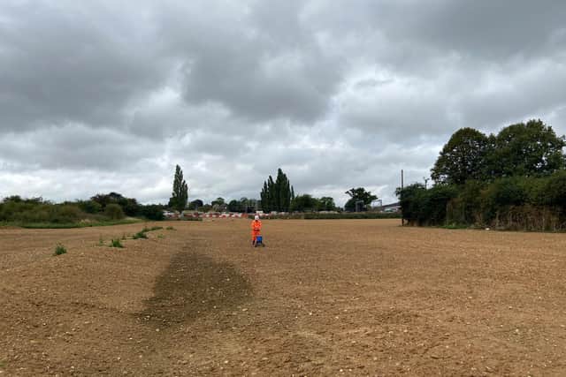 The work compound in Finedon was transformed into a specific habitat to protect wildlife.