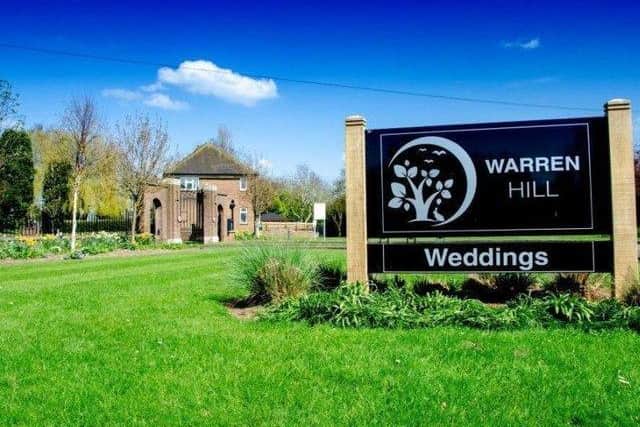 The Warren Hill crematorium, where weddings are also held.