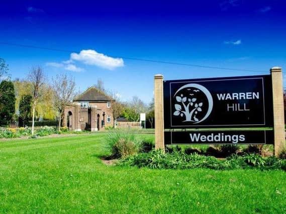 The Warren Hill crematorium, where weddings are also held.