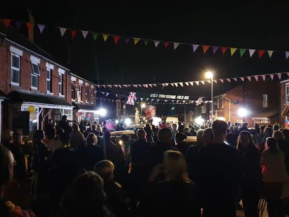 Huge crowds turned out to welcome Maisie home in Wollaston last night. Credit: Callie Scully.