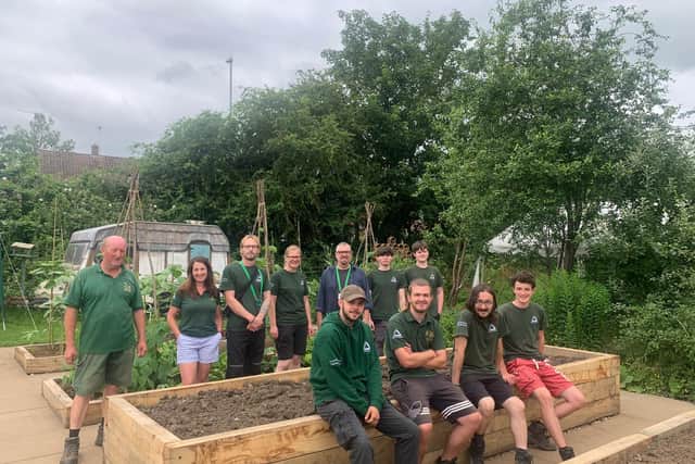 The majority of the charity’s nine kickstarters are working at The Green Patch, learning office and administration skills as well as the basics of allotment maintenance - planting, growing, building and preparing food