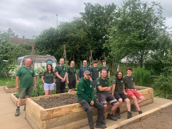 The majority of the charity’s nine kickstarters are working at The Green Patch, learning office and administration skills as well as the basics of allotment maintenance - planting, growing, building and preparing food